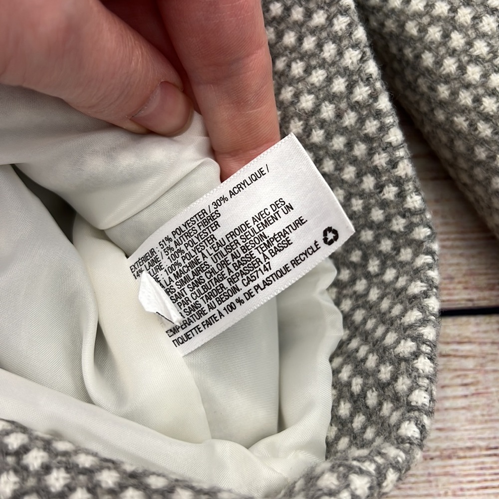 Cherokee Grey and White Coat Size 18 months - Picture 5 of 7